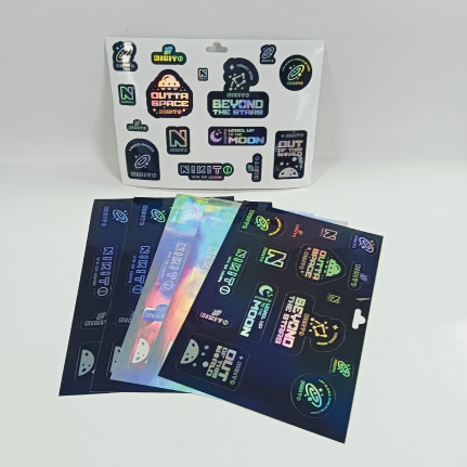 Factory Custom Printing Vinyl  Cartoon Kiss Cut Sticker Sheet Waterproof Label Sticker in Package Sheet for Kids